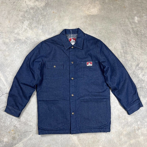 Ben Davis Other - Ben Davis Denim Jean Jacket Coat Blanket Lined Mens Medium Heavy Workwear Blue